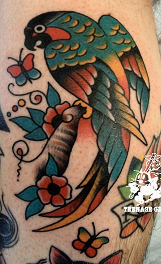 parrot tattoo
