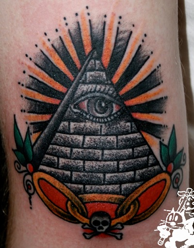 pyramid tattoos. used in a tattoo as your